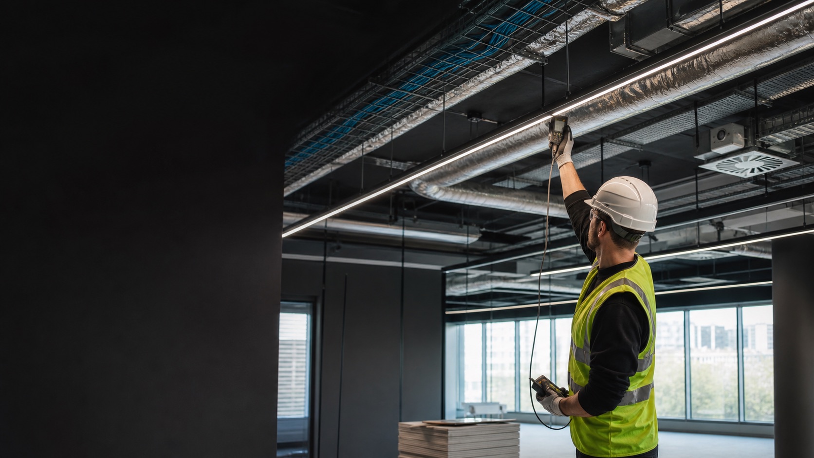 Mechanical and electrical work in a London commercial property